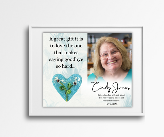Memorial Frames 8x10 - Mint Blue