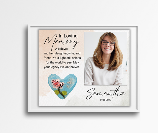 Memorial Frames 8x10 - Peach
